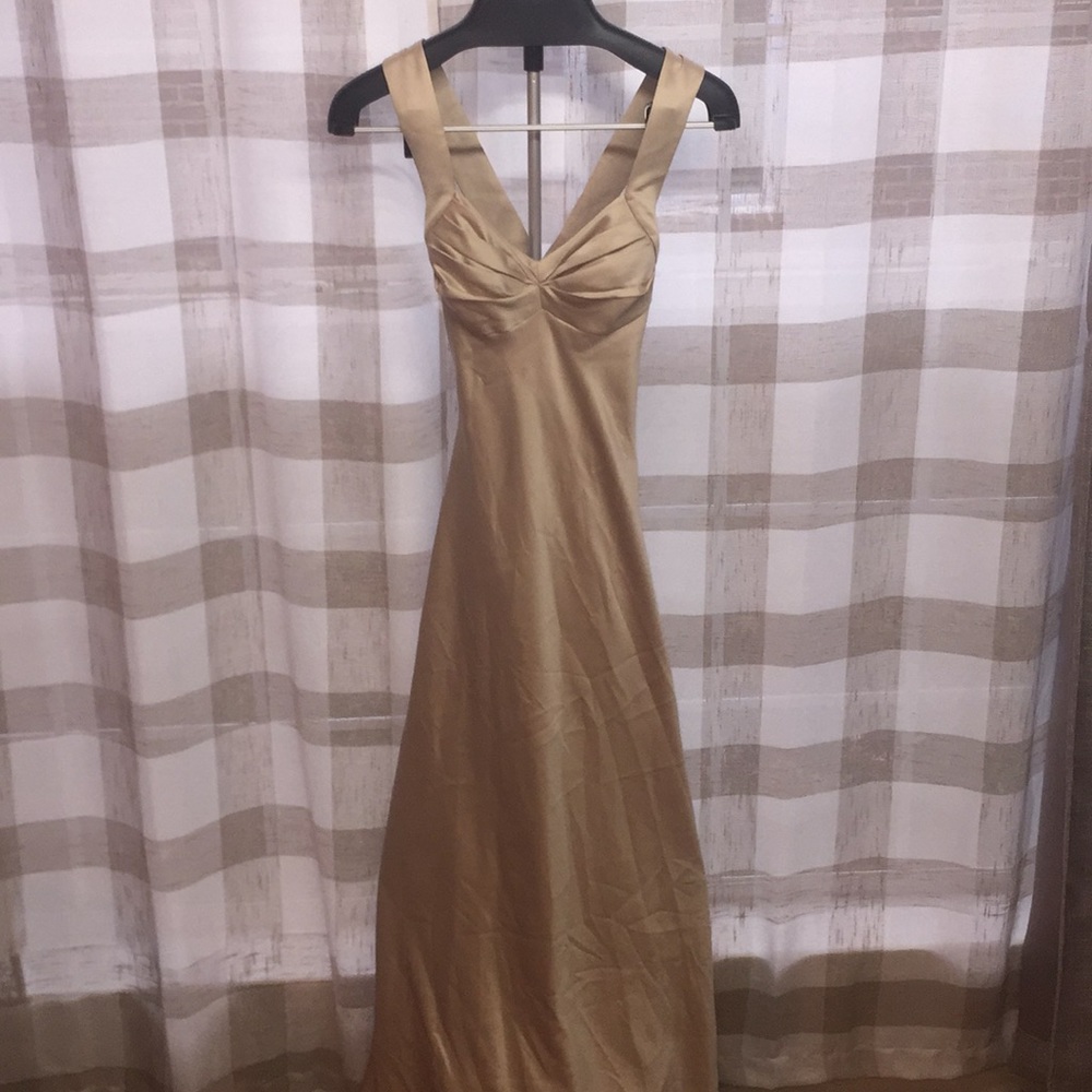 Calvin Klein Champagne Prom Dress